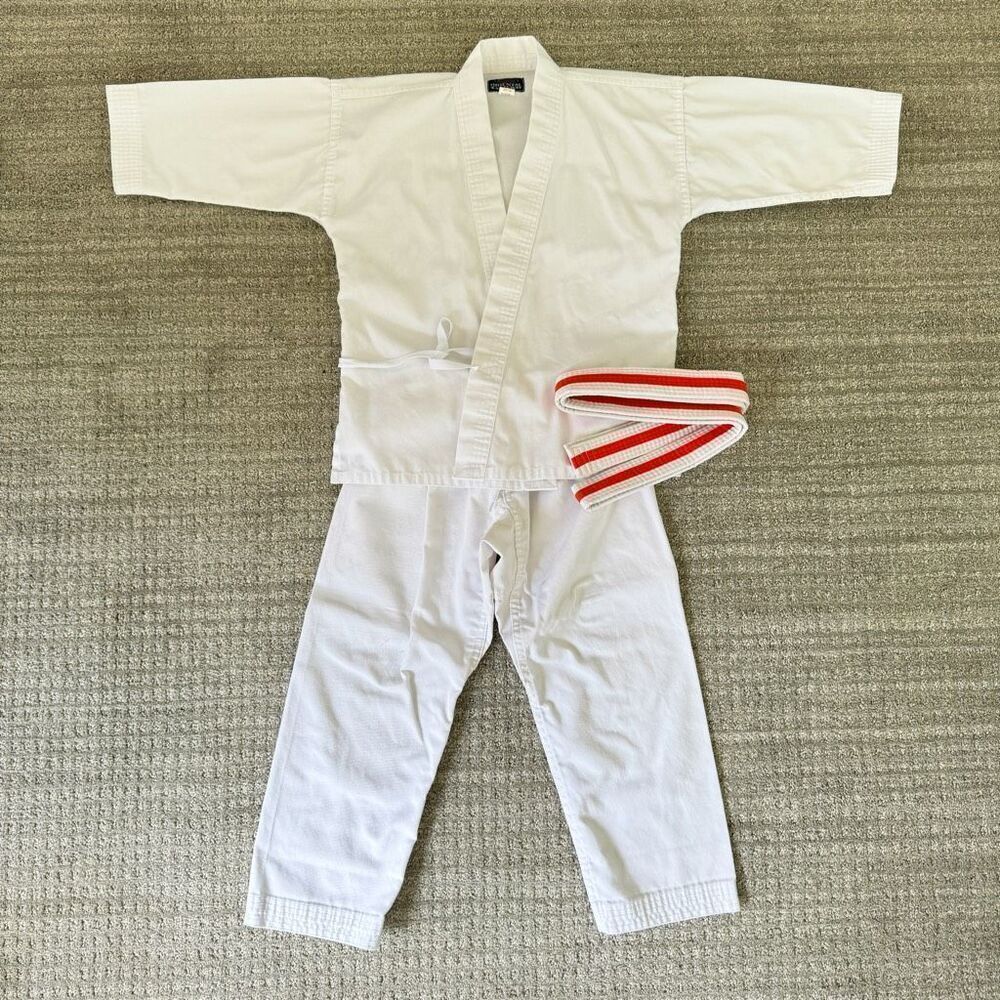 Oriental Gateway Youth Martial Arts Karate Uniform Belt Pant Top Set Size 5/6